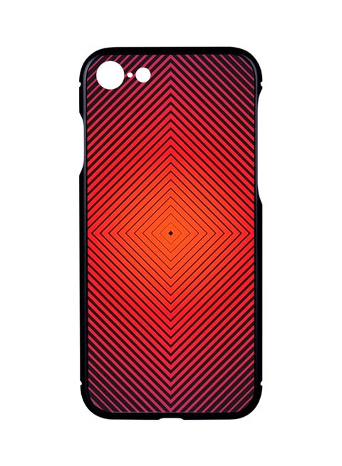 Protective Case Cover For Apple iPhone 7 Black - Abstract 04