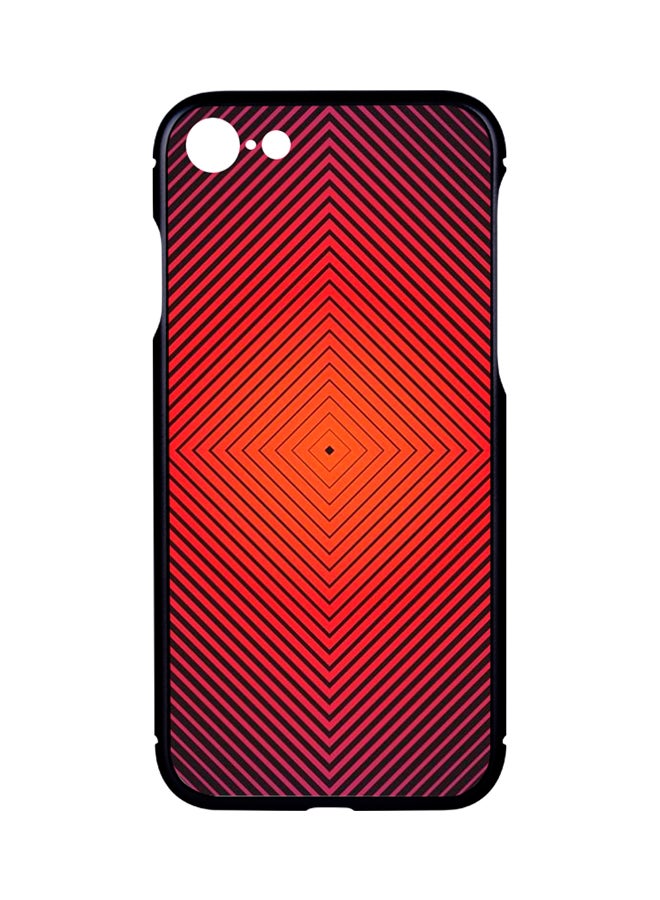 Protective Case Cover For Apple iPhone 7 Black - Abstract 04