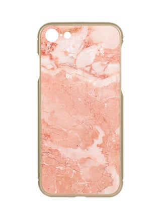 Protective Case Cover For Apple iPhone 7 Gold - Deep Rust Clouded Marble - v1521032880/N13743379A_1
