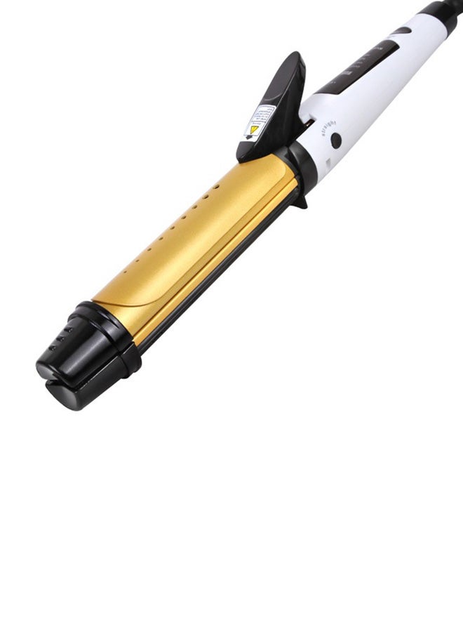 Kemei 2-In-1 Flat Iron Hair Curler And Straightener 