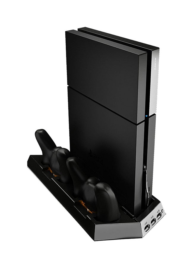 مروحة تبريد سلكية متعددة الوظائف بمنفذ USB باللون الأسود أسود - Image 1