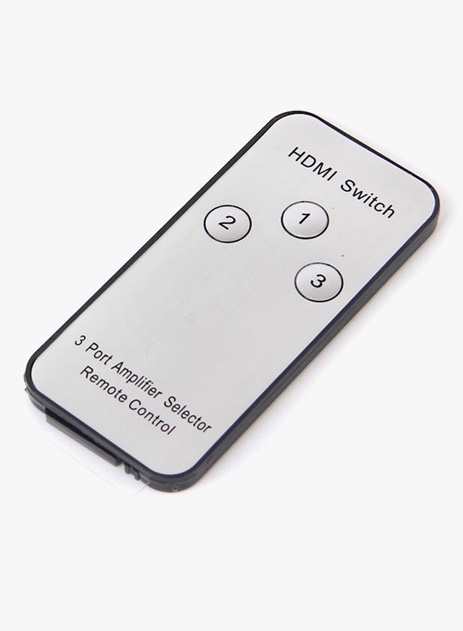 فاصل تحويل HDMI بـ 3 منافذ لتلفزيون بدقة عالية أسود - Image 4