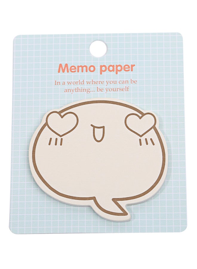 25-Piece Cartoon Sticky Notes Blue - Image 1