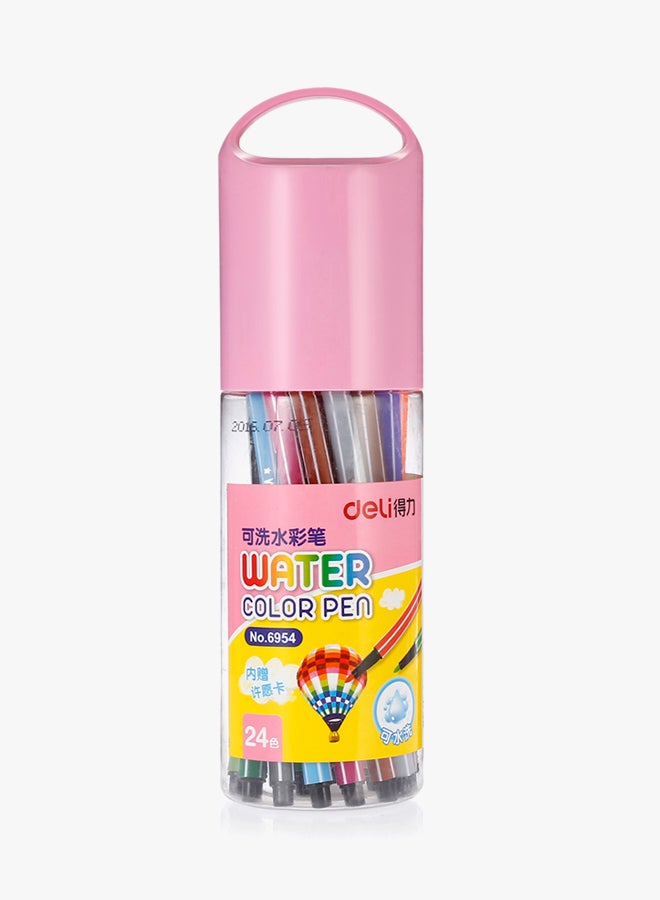 24-Piece Water Colour Pens Multicolour