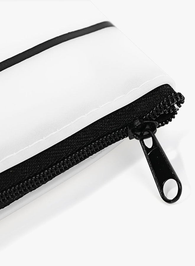 Cat Printed Pen Bag White/Black - Image 3