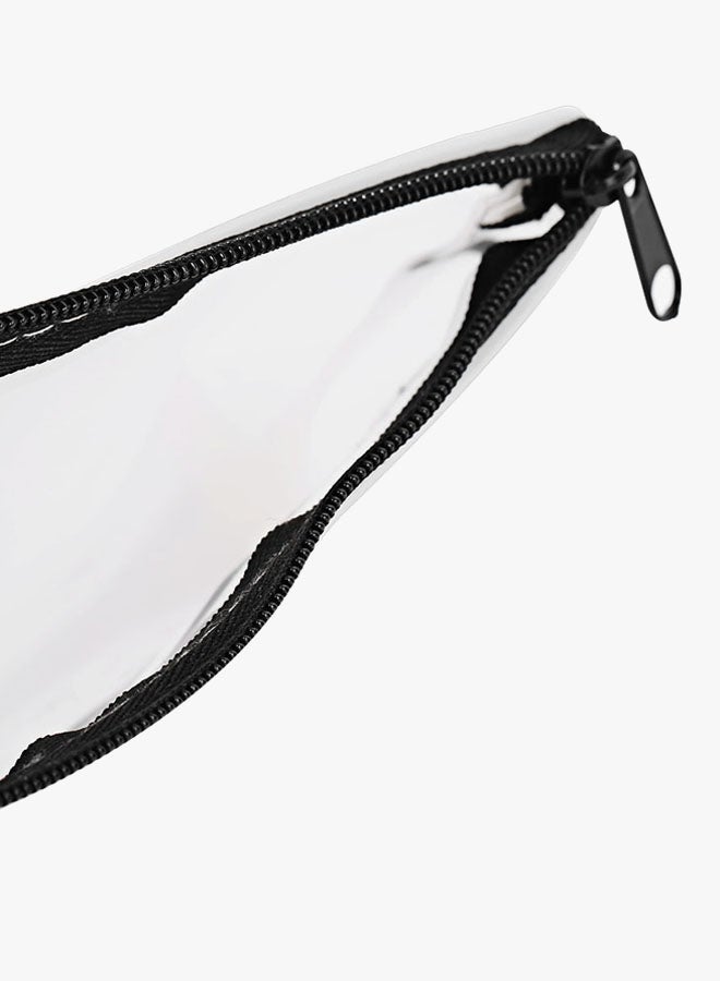 Cat Printed Pen Bag White/Black - Image 4