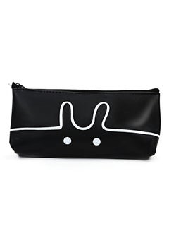 Rabbit Printed Pen Bag Black