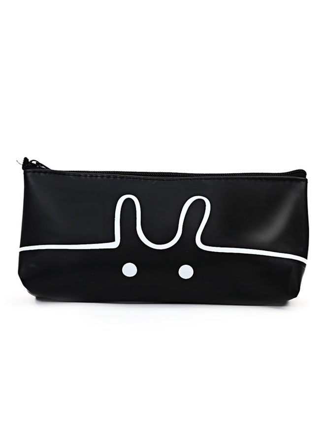 Generic - Rabbit Printed Pen Bag Black - Image 1