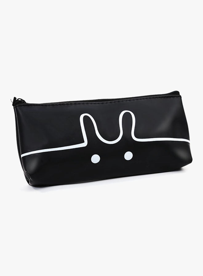 Generic - Rabbit Printed Pen Bag Black - Image 1