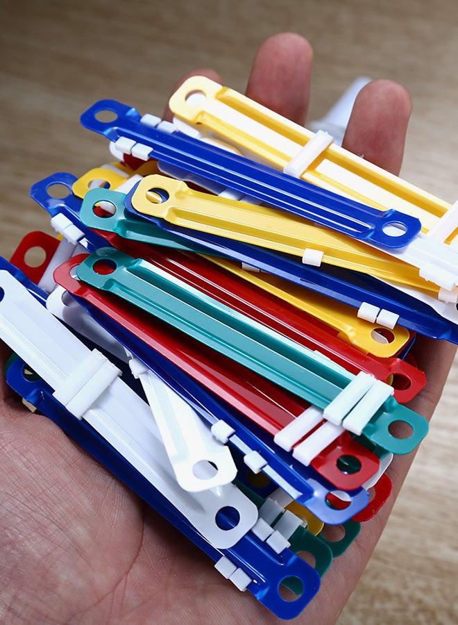 ديلي طقم مشابك ورق ملونة مكون من 50 قطعة متعدد الألوان - Image 3