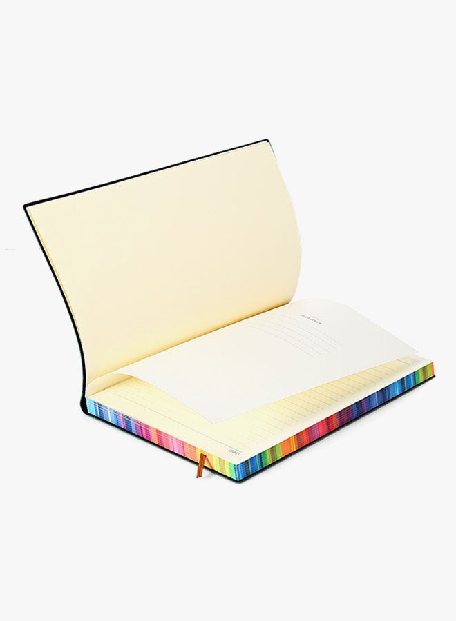 Deli A5 Leather Cover Notebook Green  - Image 4