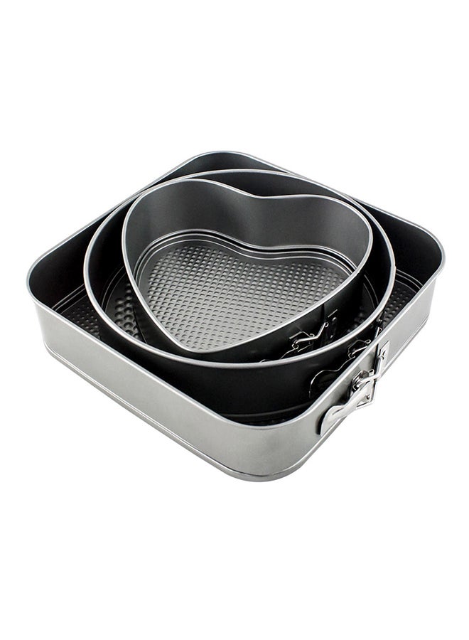 Vanilla 3-Piece Aluminium Baking Pan Set Grey - Image 1