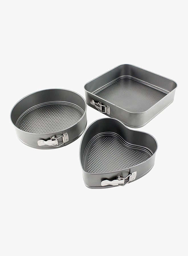 Vanilla 3-Piece Aluminium Baking Pan Set Grey - Image 2
