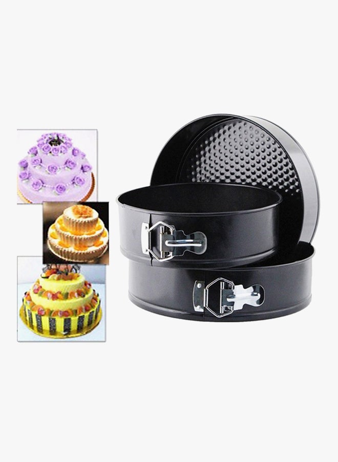 Vanilla 3-Piece Non Stick Round Shape Springform Pan Set Black - Image 5