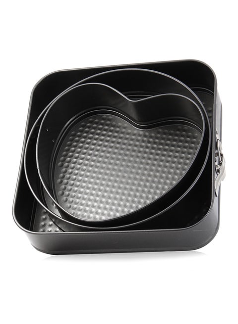 3-Piece Non-Stick Cake Pan Set Multicolour