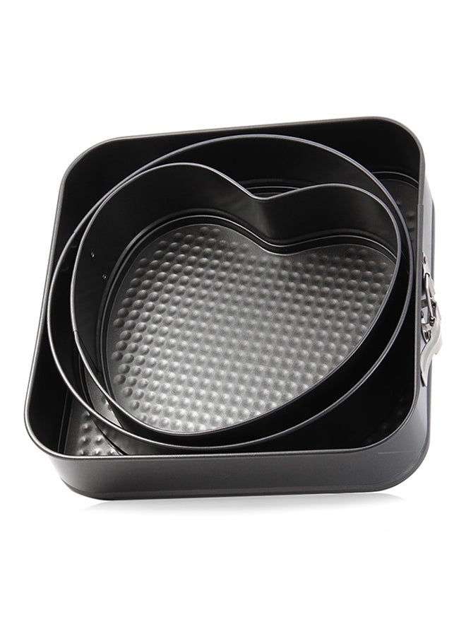 Generic 3-Piece Non-Stick Cake Pan Set Multicolour  - Image 1