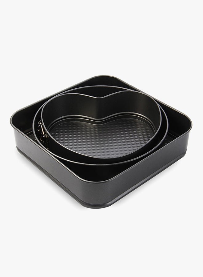 Generic 3-Piece Non-Stick Cake Pan Set Multicolour  - Image 2