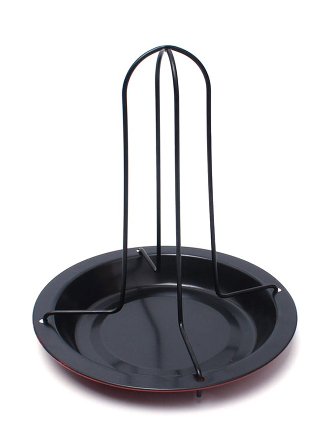 Upright Chicken Roaster Rack Black/Red