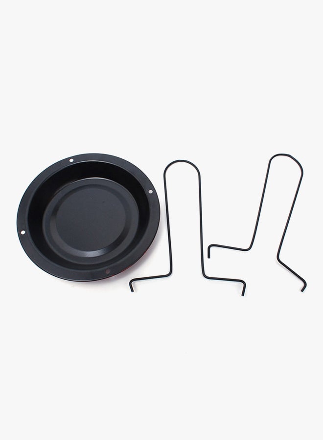 Upright Chicken Roaster Rack Black/Red