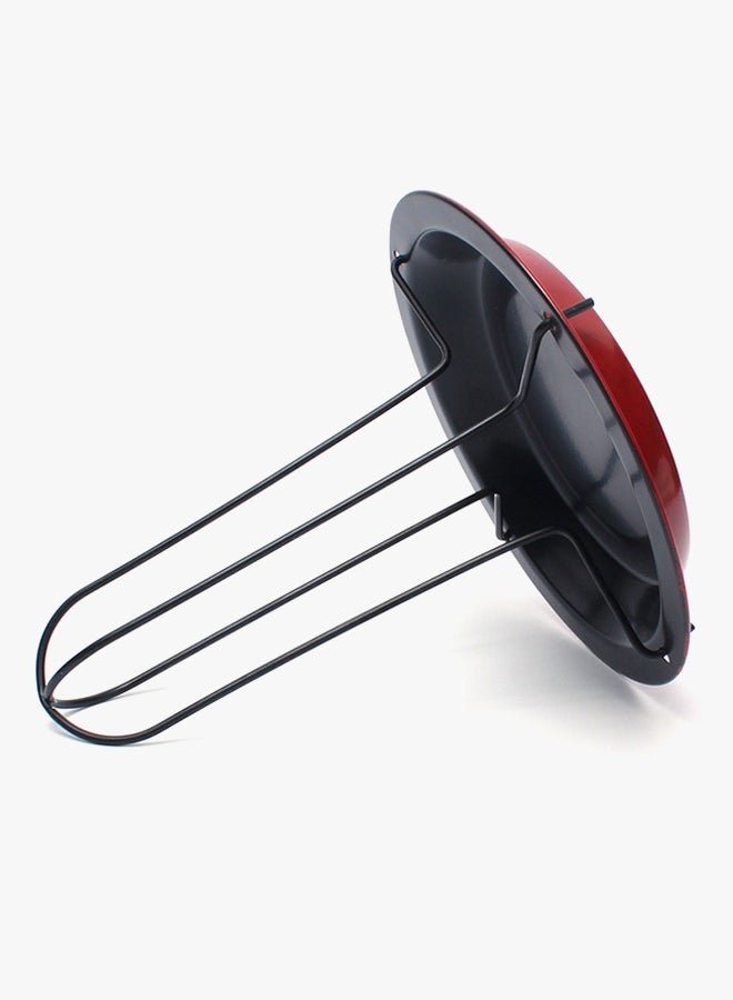 Upright Chicken Roaster Rack Black/Red