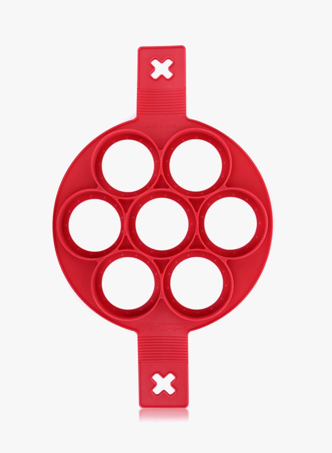 قالب بان كيك على شكل خاتم مانع للالتصاق أحمر - Image 2