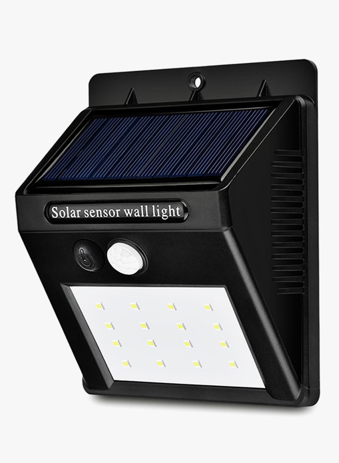16-LED Waterproof Solar Motion Sensor Wall Light Black  - Image 4