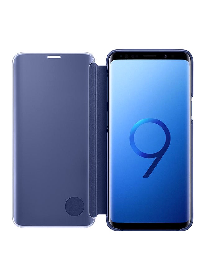 Samsung - Clear View Standing Cover For Samsung Galaxy S9 Plus Blue - Image 1