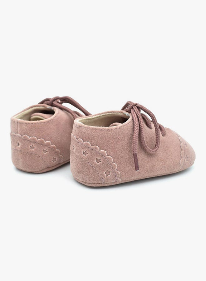 Bluelans - Toddler Prewalker Lace Up Shoe Light Purple - Image 1