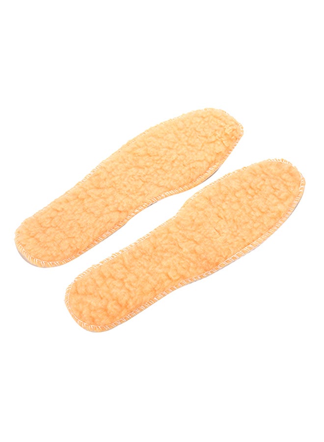 Bluelans 2-Piece Soft Shoe Thermal Insert Foot Pads Yellow 