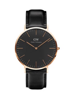 DANIEL WELLINGTON Men's Classic Black Sheffield Water Resistant Analog Watch DW00100127  - Image 1
