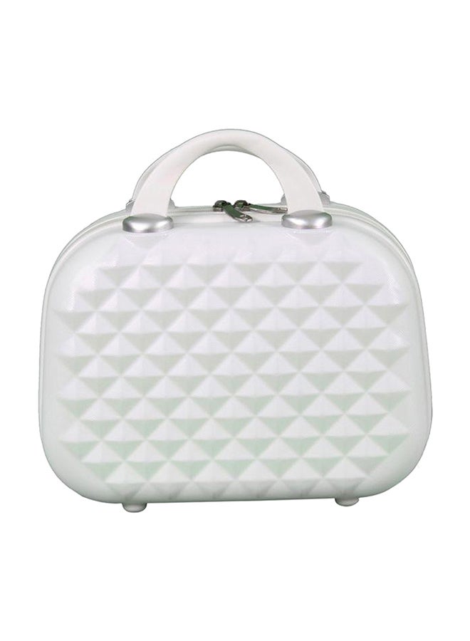MORANO 3-Piece Luggage Trolley Set With Beauty Case White - Image 3