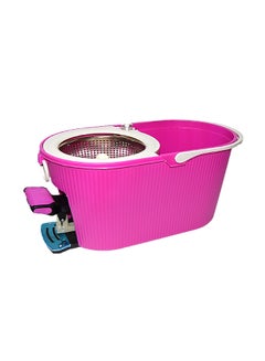 Home Concept 360 Degree Rotating Mop Stick With Bucket Pink 50x30x28cm  - Image 2