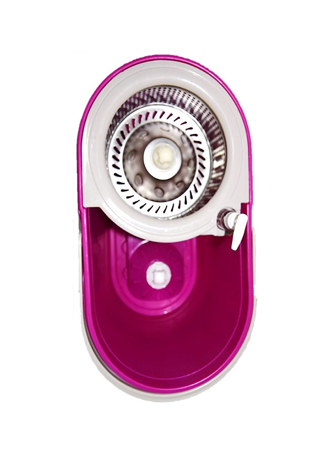 Home Concept - 360 Degree Rotating Mop Stick With Bucket Pink 50x30x28cm - Image 1
