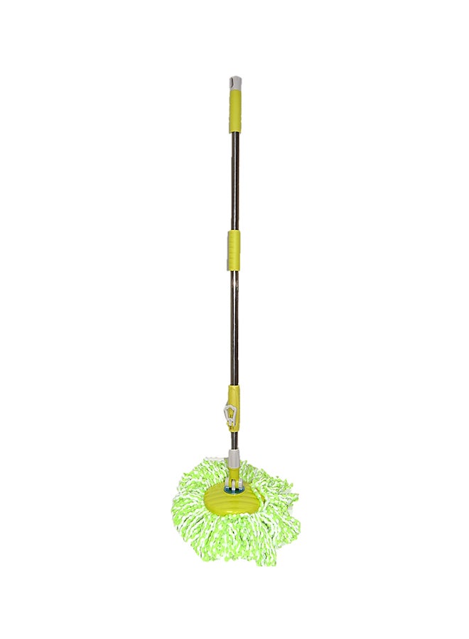 Home Concept - 360 Degree Rotating Mop Stick With Bucket Green 50x30x28cm - Image 1
