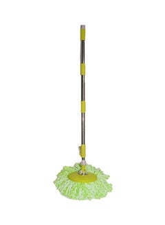 Home Concept Split Bucket Mop with 2 Mop Heads Green 30x35x28cm  - Image 3