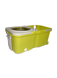 Home Concept Split Bucket Mop with 2 Mop Heads Green 30x35x28cm  - Image 2