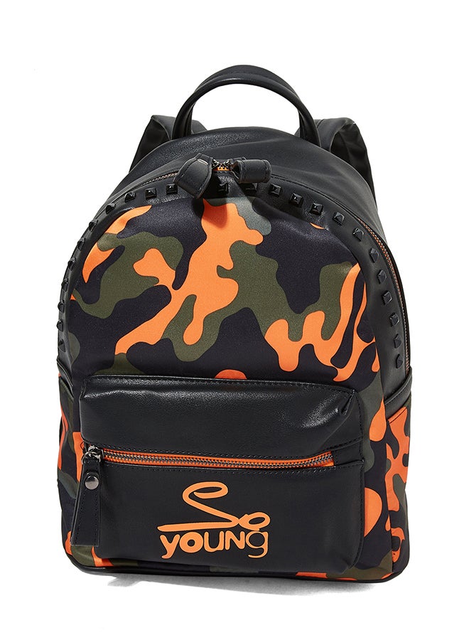 Sodini Casual Backpack Orange/Black  - Image 1
