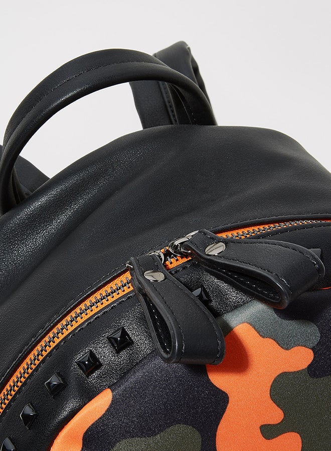Sodini Casual Backpack Orange/Black  - Image 3