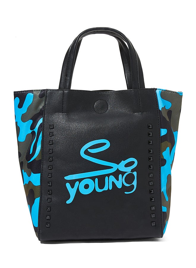 سوديني حقيبة حمل حديثة أسود/أزرق - Image 1