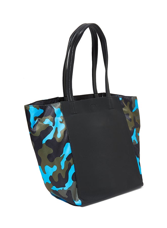 سوديني حقيبة حديثة للمتسوّقين أسود/أزرق - Image 2