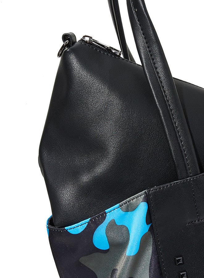 سوديني حقيبة حديثة للمتسوّقين أسود/أزرق - Image 5
