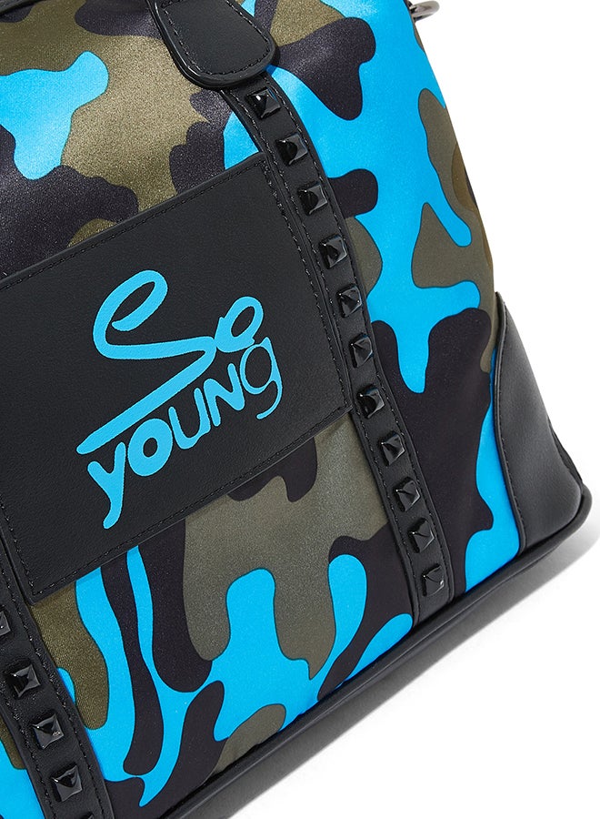 سوديني حقيبة كتف كاجوال أسود/أزرق - Image 4