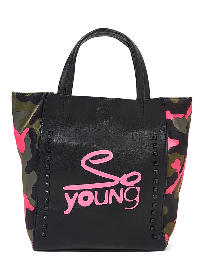 سوديني حقيبة حمل حديثة وردي/أسود - Image 1