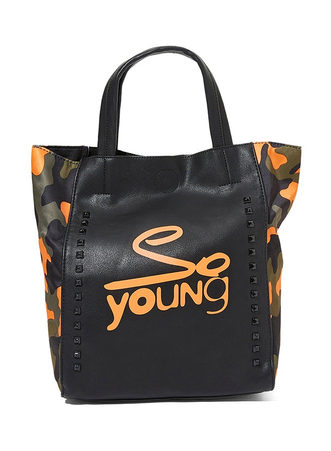 سوديني حقيبة حمل حديثة برتقالي/أسود - Image 1