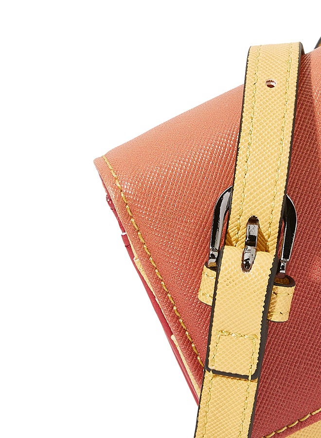 Sodini Clutch With Shoulder Strap Yellow/Orange  - Image 3