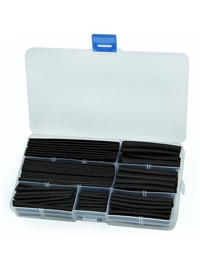 150-Piece Insulation Sleeve Flame Retardant Heat Shrinkable Tube Black  - Image 1