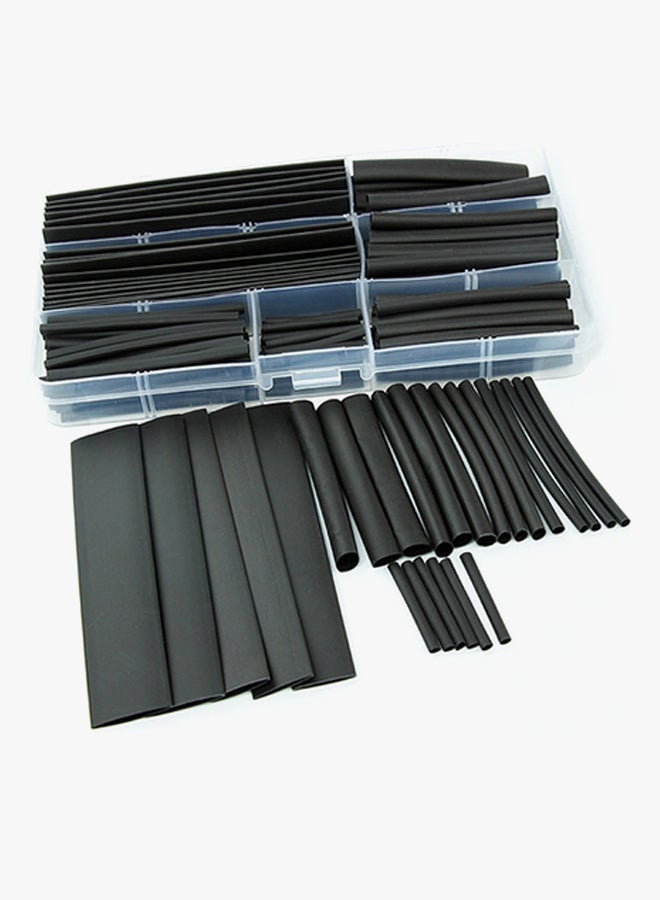 150-Piece Insulation Sleeve Flame Retardant Heat Shrinkable Tube Black  - Image 2