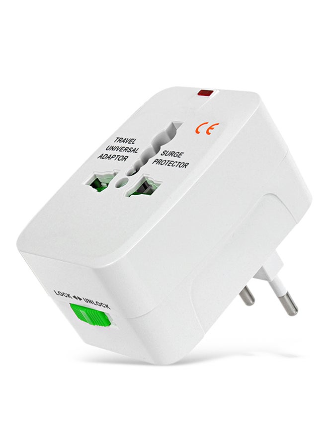 Universal Global Standard Plug Adapter White  - Image 1