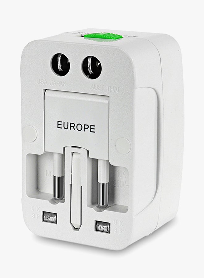 Universal Global Standard Plug Adapter White  - Image 2