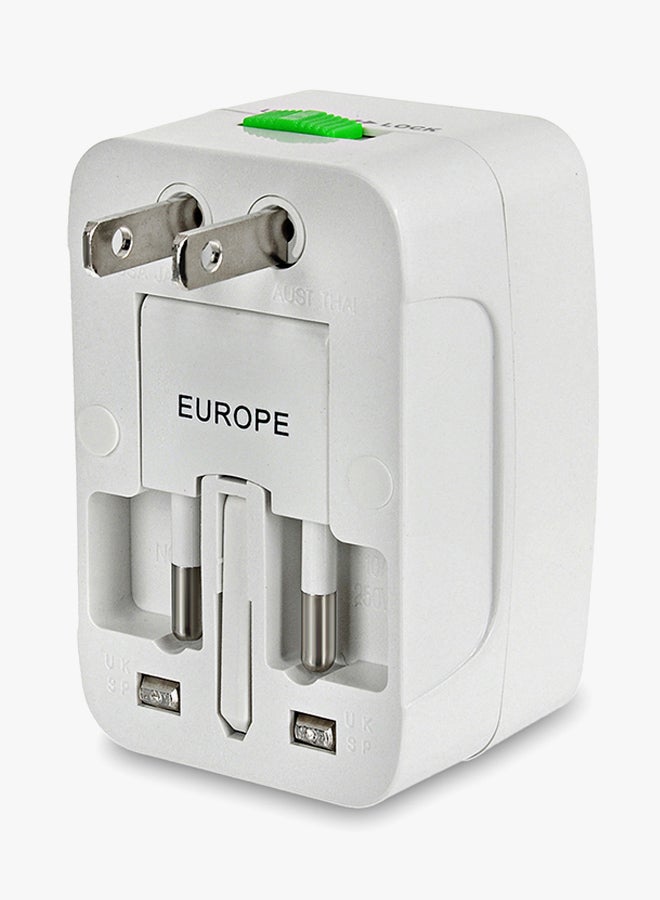 Universal Global Standard Plug Adapter White  - Image 5